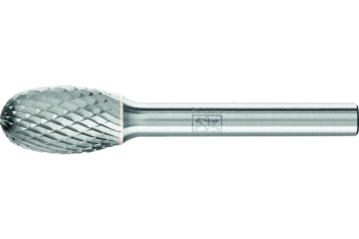 Picture of Pferd Carbide Bur SE-5 Oval Shape Diamond Cut 1/2" x 7/8" x 1/4" Shank